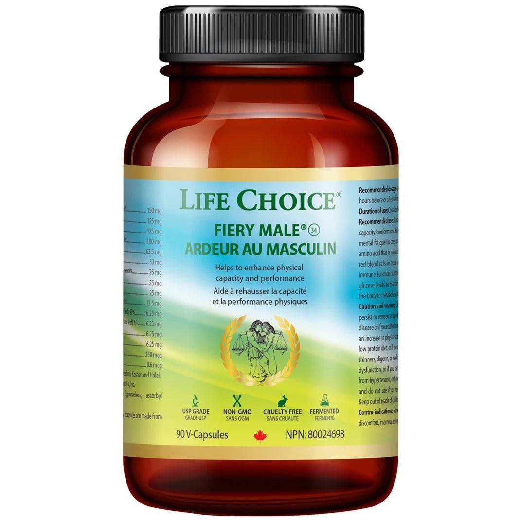 Life Choice Fiery Male 90 Veggie Caps Supplements - Intimate Wellness at Village Vitamin Store