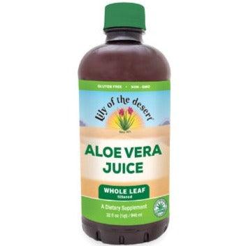 Lily of the Desert Organic Aloe Vera Juice Whole Leaf Filtered 946ml *Limit of 1 Per Order* Food Items at Village Vitamin Store