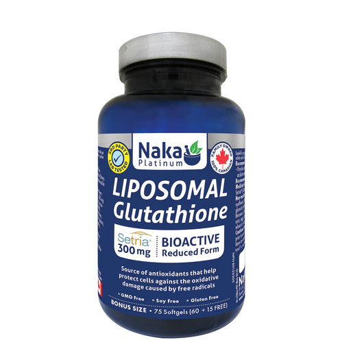 Naka Liposomal Glutathione 75 Softgels (60 + 15 FREE)