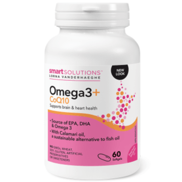Lorna Vanderhaeghe Omega 3 + CoQ10 60 Softgels Supplements - EFAs at Village Vitamin Store