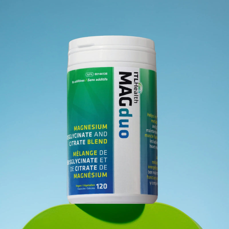 ITL Health MAGduo Magnesium Bisglycinate and Citrate Blend 120 Vegan Capsules