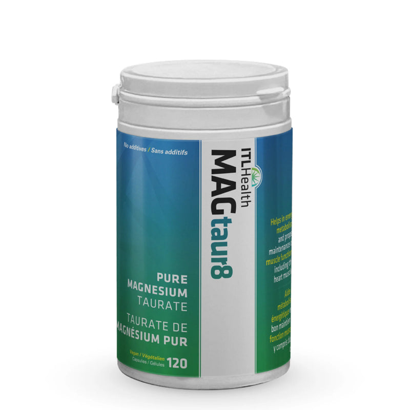 ITL Health MAGtaur8 Pure Magnesium Taurate 120 Vegan Capsules