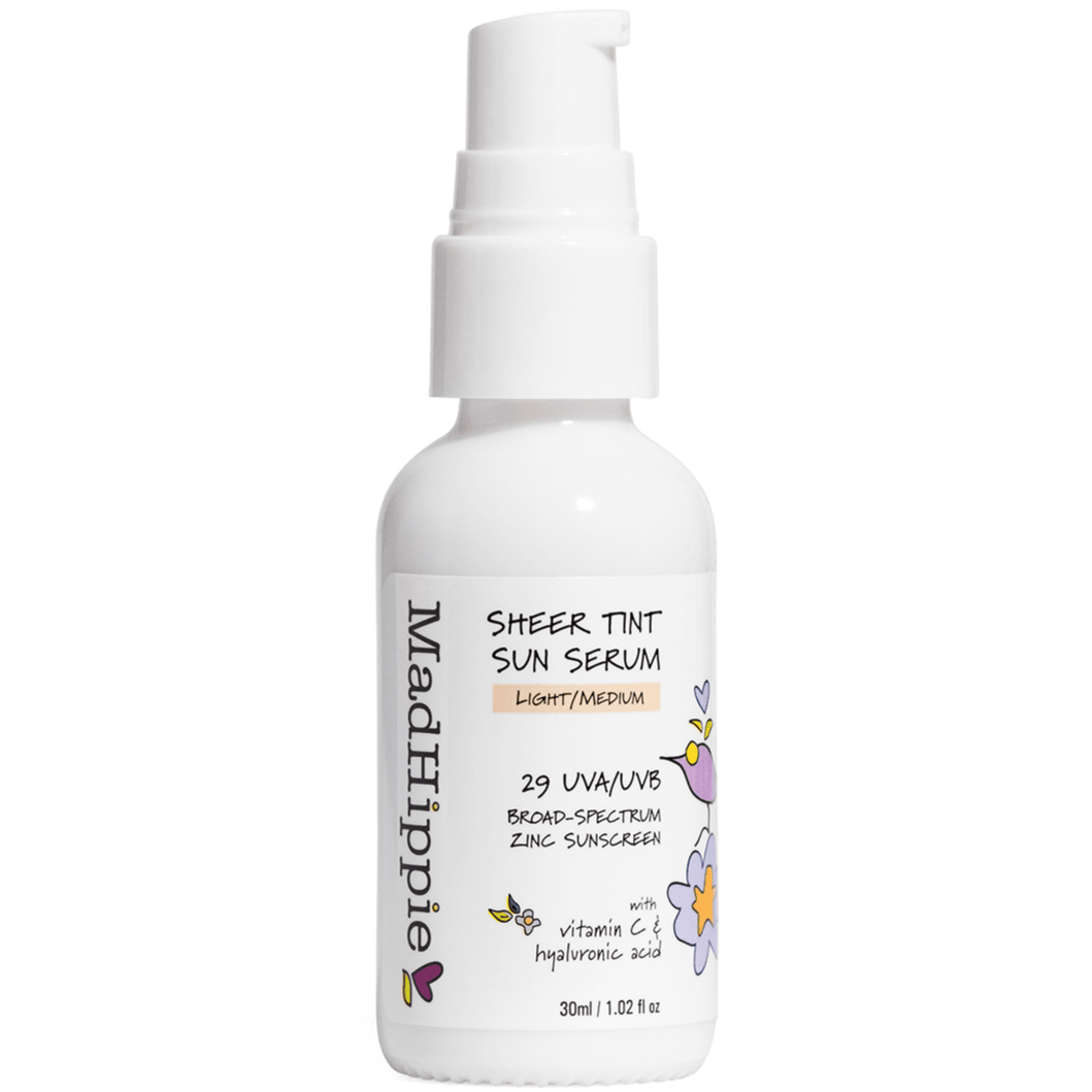 Mad Hippie Sheer Tint Sun Serum SPF 29 Light Medium 30mL Cosmetics - Makeup at Village Vitamin Store