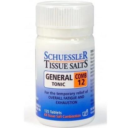 Schuessler Tissue Salts Comb 12 6X 125 Tablets Homeopathic at Village Vitamin Store