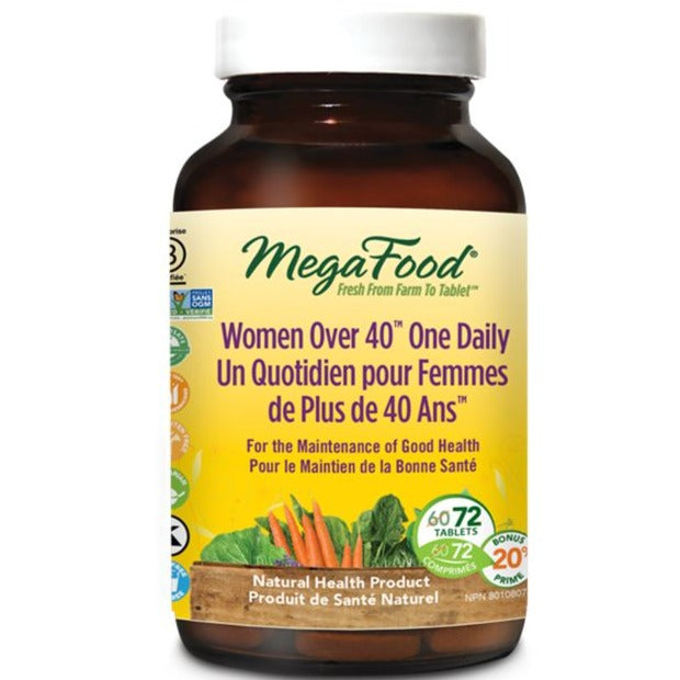 Mega Food Women Over 40 One Daily 72 Tablets Vitamins - Multivitamins at Village Vitamin Store