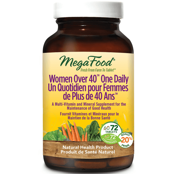 MegaFood Women Over 40 One Daily 72 Tabs Vitamins - Multivitamins at Village Vitamin Store