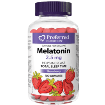 Preferred Nutrition Melatonin 2.5mg (Strawberry) - 100 Gummies