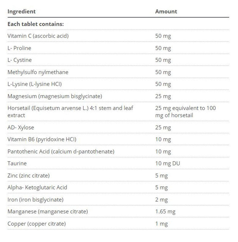 Metagenics Collagenics 180 Tablets