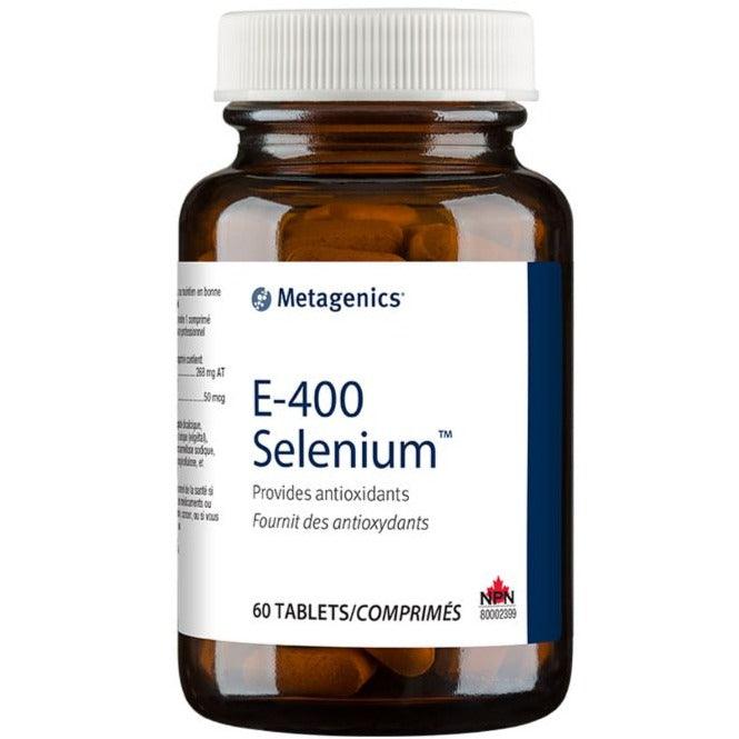 Metagenics E-400 Selenium 60 Tablets Vitamins - Vitamin E at Village Vitamin Store