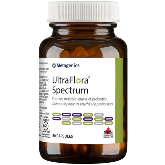 Metagenics UltraFlora Spectrum 60 Capsules Supplements - Probiotics at Village Vitamin Store