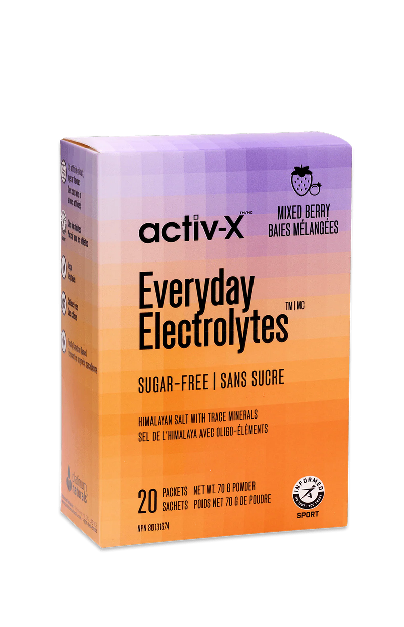 Platinum Naturals activ-x Everyday Electrolytes ,Mixed Berry 20 Sachets