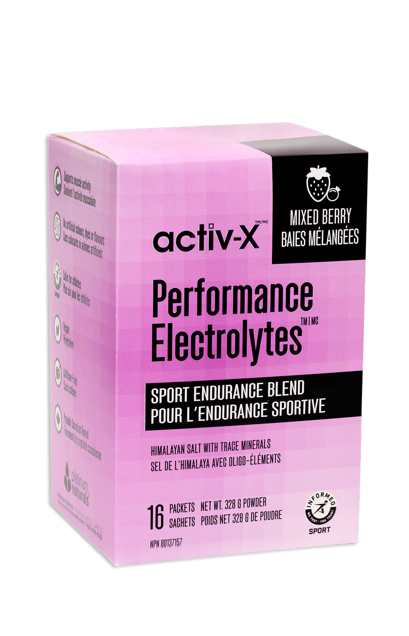 Platinum Naturals activ-x Performance Electrolytes ,Mixed Berry  16 Sachets