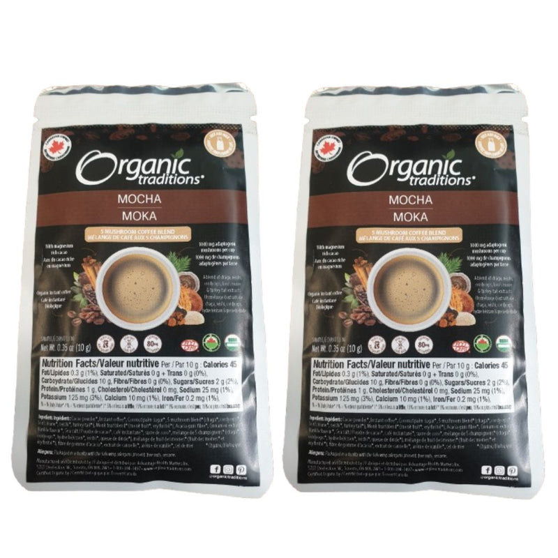 FREE GIFT: 2x Organic Traditions Mocha Coffee Drink Mix 10g (Valued at $5.99)