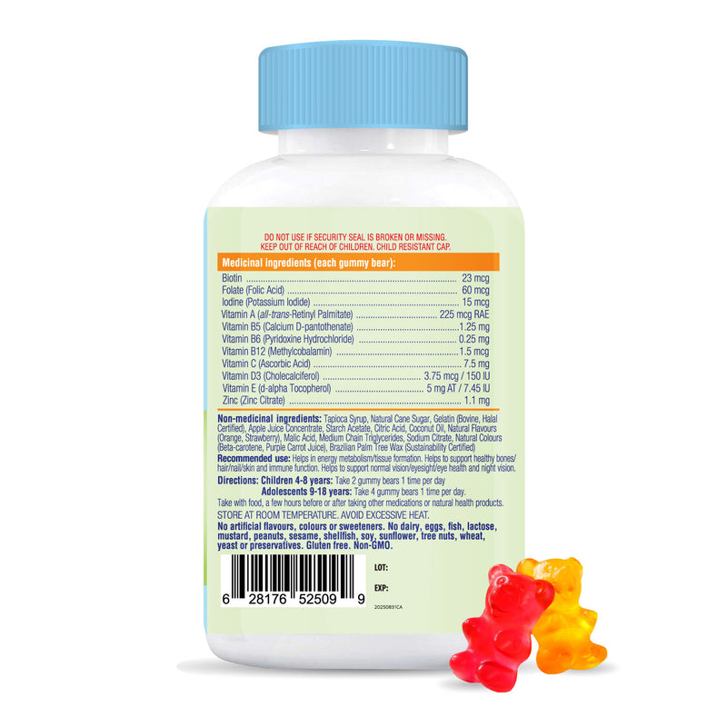 Allkidz Naturals Multi Gummy Bears Orange 90 Veggie Gummies