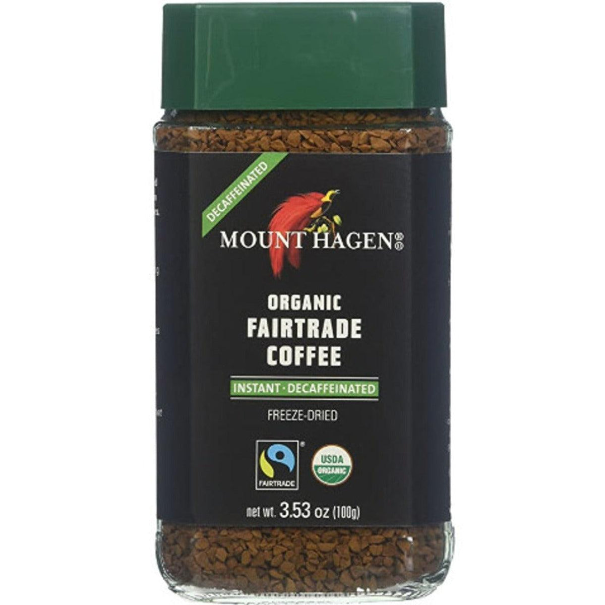 Mount Hagen Organic Fairtrade Decaffeinated Instant Coffee 100g Food Items at Village Vitamin Store