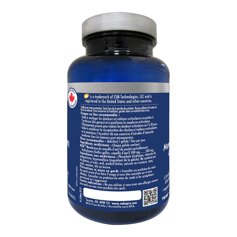 Naka Platinum NEM 500 mg For Joint Pain Bonus Size 75 Veggie Capsules (60+15 Free)