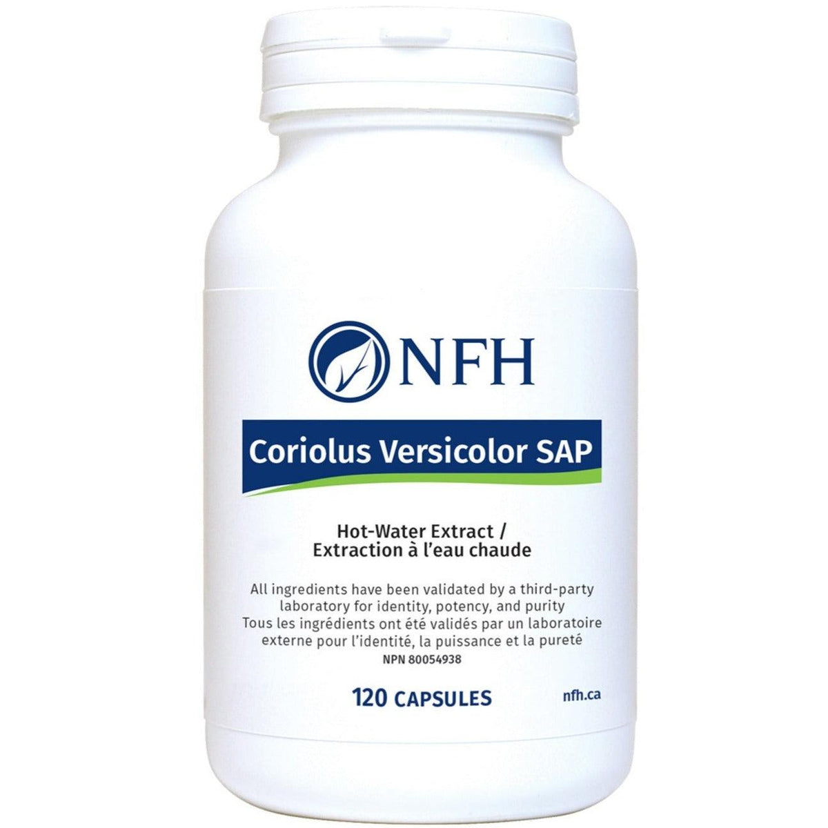 NFH Coriolus Versicolor SAP 120 Veg Capsules Supplements - Immune Health at Village Vitamin Store