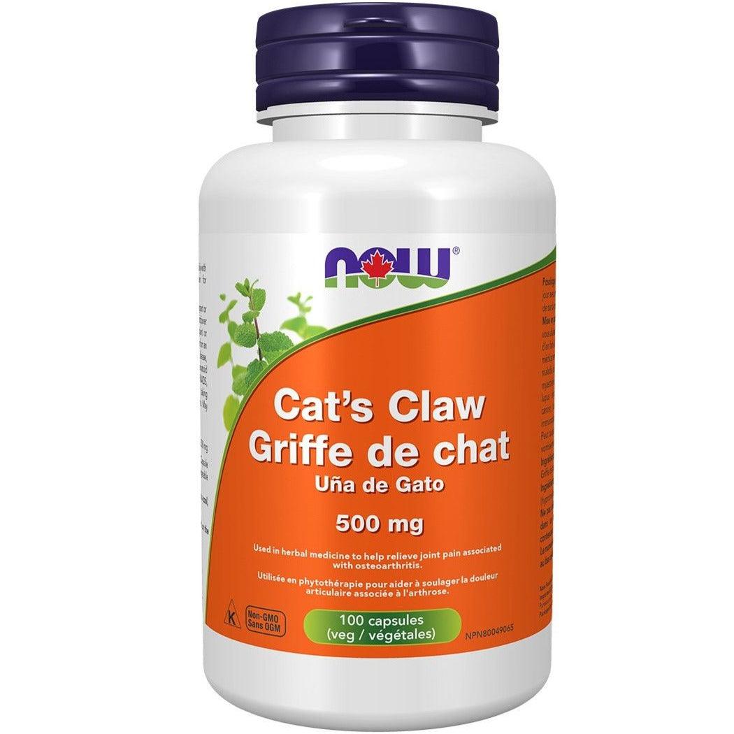 Now Foods Cat's Claw 500MG 100 Caps Supplements - Immune Health at Village Vitamin Store