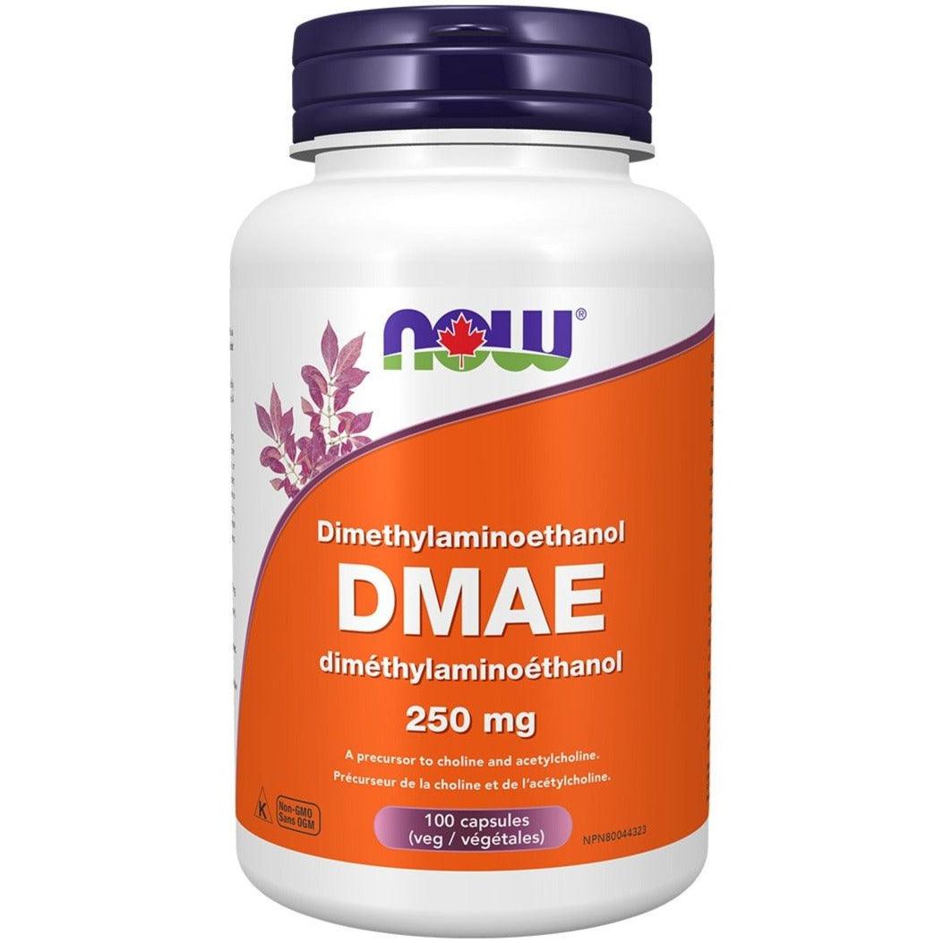 NOW Foods DMAE 250MG 100 Veggie Caps Supplements at Village Vitamin Store