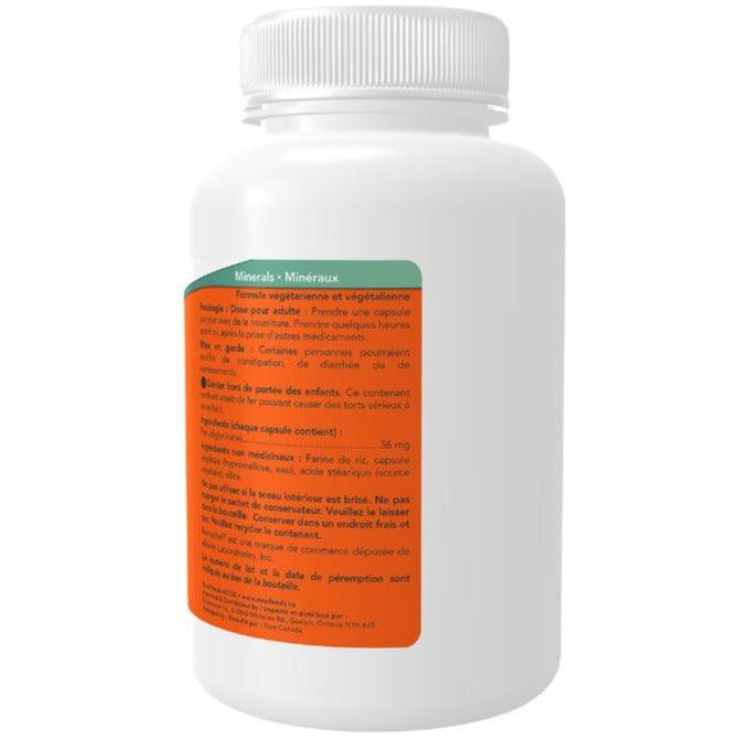 NOW Iron Bysglycinate 36 mg 90 Veggie Caps Minerals - Iron at Village Vitamin Store