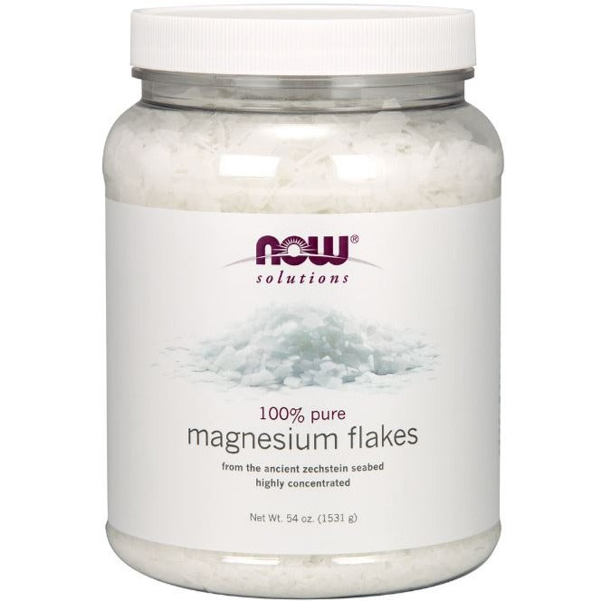 NOW Magnesium Flakes 1531g Bath & Body at Village Vitamin Store