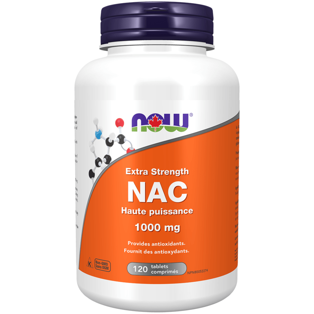 NOW NAC 1,000 mg 120 Tabs Supplements - Amino Acids at Village Vitamin Store