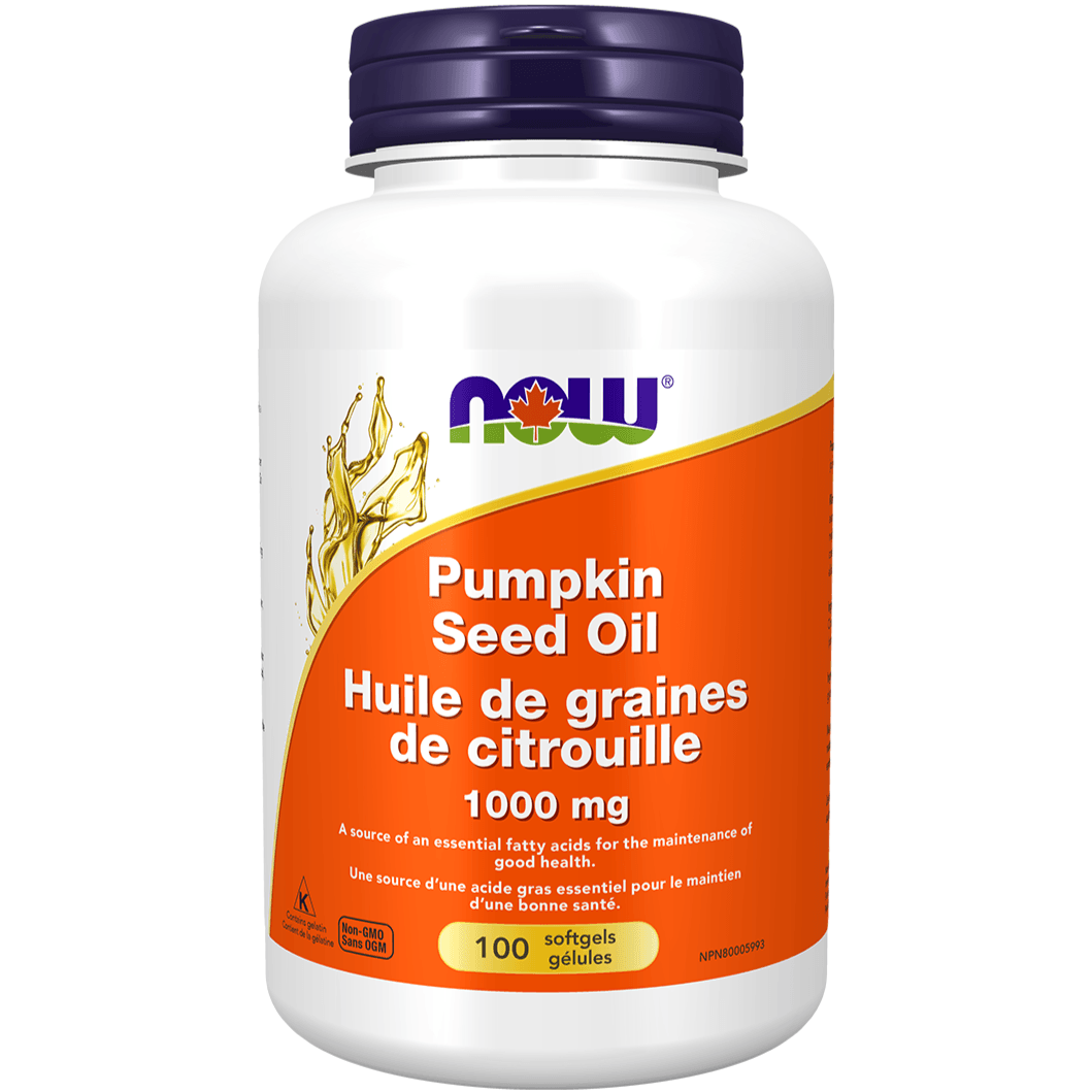 NOW Pumpkin Seed Oil 100 Softgels Supplements at Village Vitamin Store