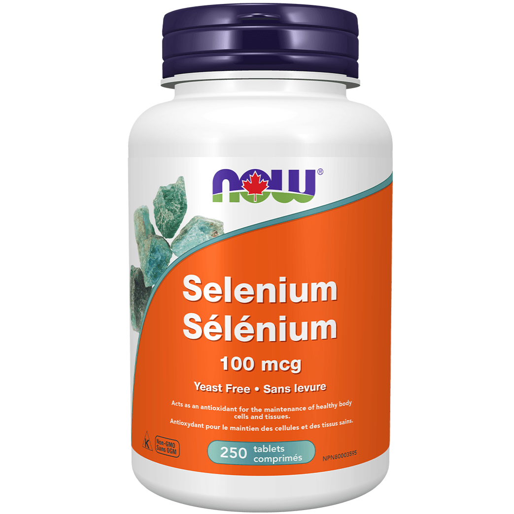 NOW Selenium 100mcg 250 Tabs Minerals at Village Vitamin Store