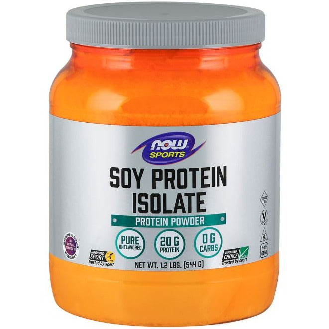 NOW Soy Protein Isolate Unflavoured 544g Supplements - Protein at Village Vitamin Store