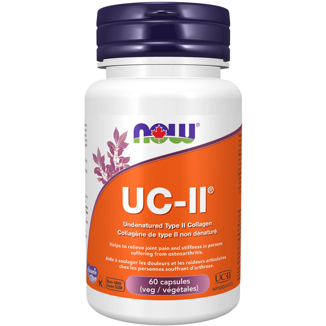 NOW UC-II Collagen 40mg 60 Vcap Supplements - Collagen at Village Vitamin Store