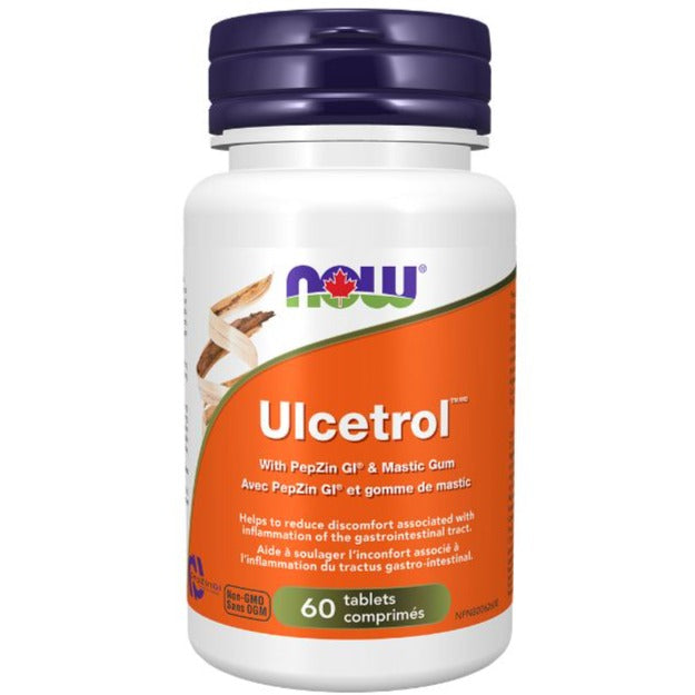 NOW Ulcetrol 60 Tablets Supplements - Digestive Health at Village Vitamin Store