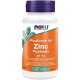 NOW Zinc Picolinate 100 Veggie Caps Minerals - Zinc at Village Vitamin Store