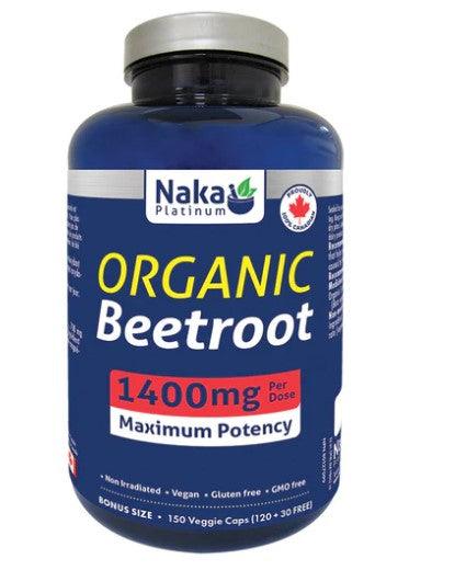 Naka Organic Beetroot 1400mg - 150 V-Caps