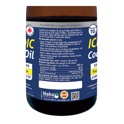 Naka Platinum Icelandic Cod Liver Oil Natural Lemon 200mL Supplements - EFAs at Village Vitamin Store