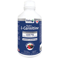 Naka Nutri L-Carnitine+With Vitamin B5 and B12 450 ML Supplements - Amino Acids at Village Vitamin Store