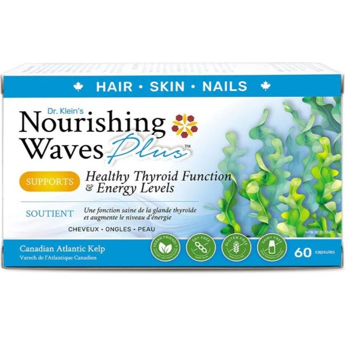Dr. Klein's Nourishing Waves Plus 60 Capsules Supplements - Hair Skin & Nails at Village Vitamin Store