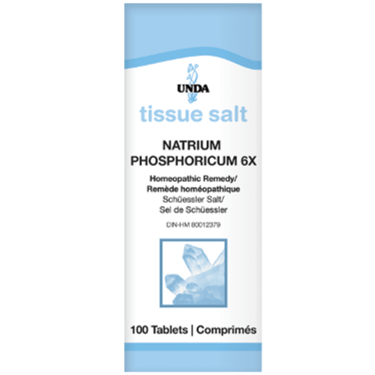 Unda Scheussler Tissue Salt Natrium Phosphoricum 6X - 100 Tabs Homeopathic at Village Vitamin Store