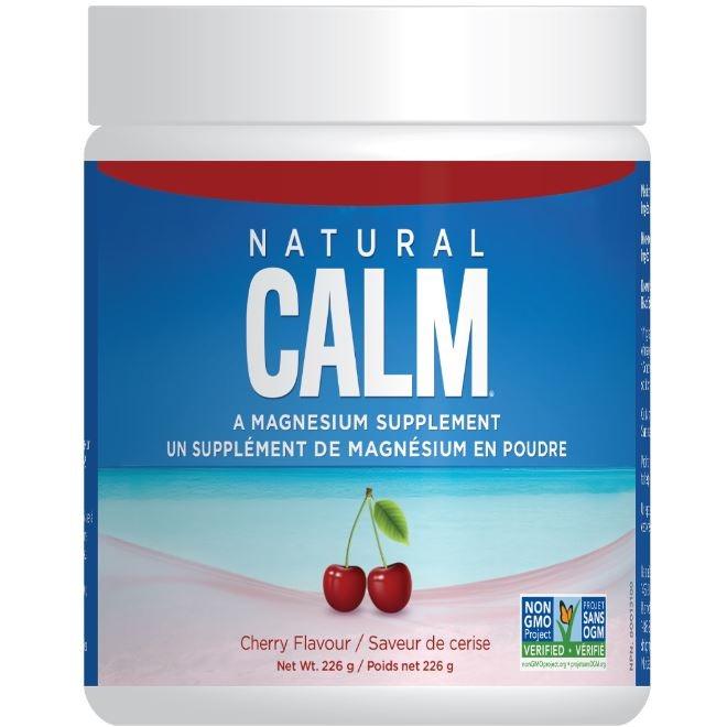 Natural Calm Magnesium Powder Cherry 8 oz Minerals - Magnesium at Village Vitamin Store