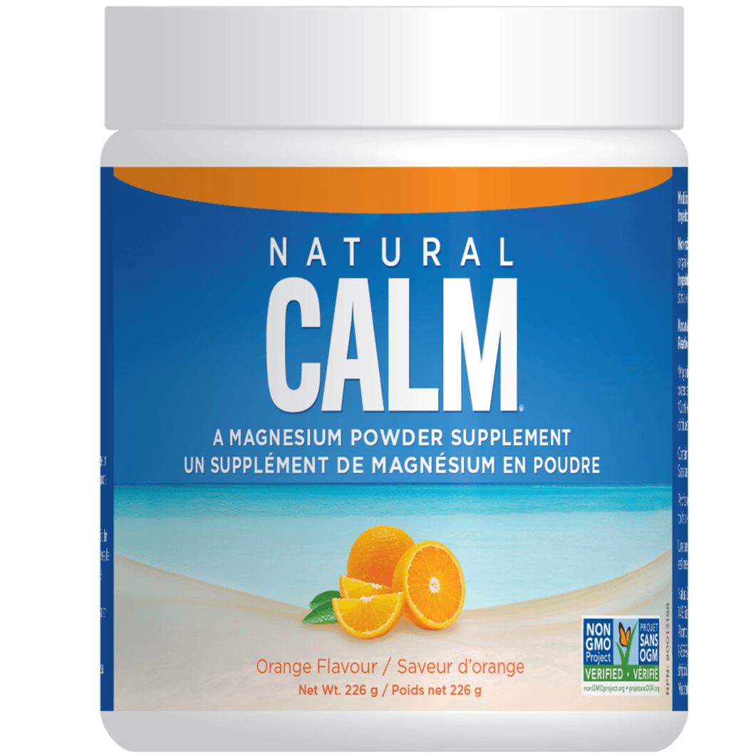 Natural Calm Magnesium Citrate Powder Orange 8 oz Minerals - Magnesium at Village Vitamin Store
