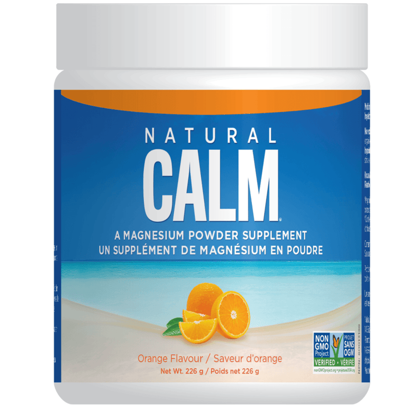 Natural Calm Magnesium Citrate Powder Orange 8 oz Minerals - Magnesium at Village Vitamin Store