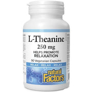 Natural Factors L-Theanine 250mg 90 Veggie Caps Supplements - Stress at Village Vitamin Store
