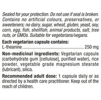 Natural Factors L-Theanine 250mg 90 Veggie Caps Supplements - Stress at Village Vitamin Store