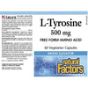 Natural Factors L-Tyrosine 500mg 60 Veggie Caps Supplements - Amino Acids at Village Vitamin Store