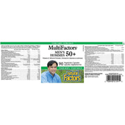 Natural Factors Multi Factors Men's 50+ 90 Veggie Caps Vitamins - Multivitamins at Village Vitamin Store