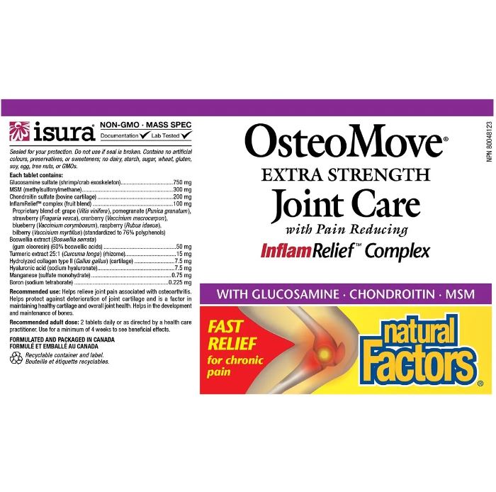 Natural Factors OsteoMove 240 Tabs