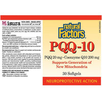 Natural Factors PQQ-10 200mg 30 Softgels Supplements at Village Vitamin Store