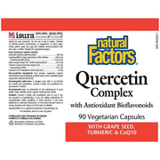 Natural Factors Quercetin Complex 90 Veggie Caps Supplements at Village Vitamin Store