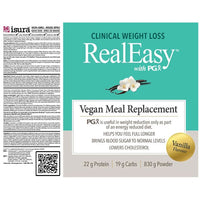 Natural Factors Real Easy With PGX Vegan Meal Replacement Vanilla 830g* Supplements - Protein at Village Vitamin Store