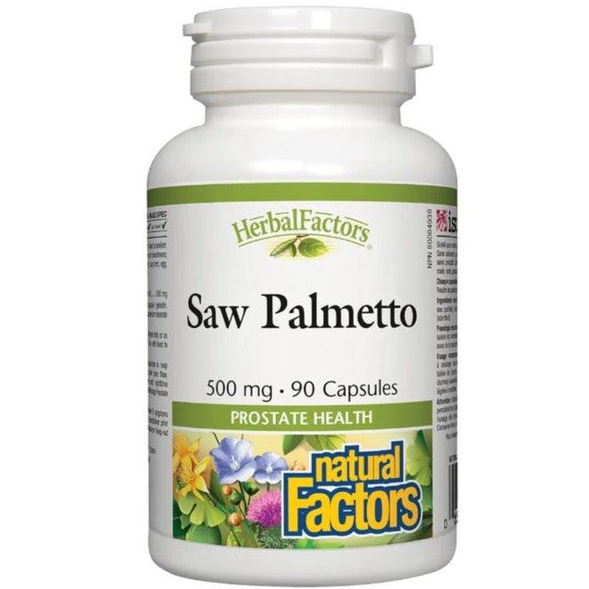 Natural Factors Saw Palmetto 500mg 90 Capsules Supplements - Prostate at Village Vitamin Store