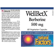 Natural Factors WellBetX Berberine 500mg 60 Veggie Caps Supplements at Village Vitamin Store